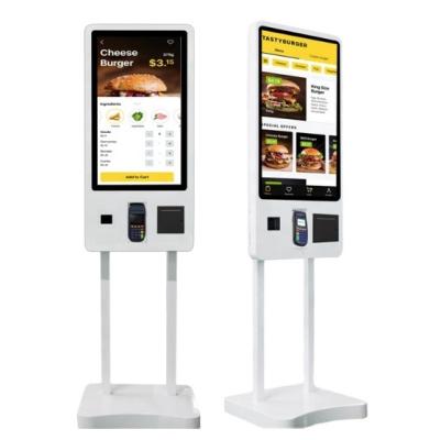 China Indoor 32 Inch Self Service Order Payment Touch Screen Kiosk for sale