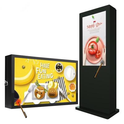 China 65 Inch LCD Display Touch Screen Kiosk Outdoor Indoor Advertising And Information Advertising Player Outdoor Android Digital Signage And Displays for sale