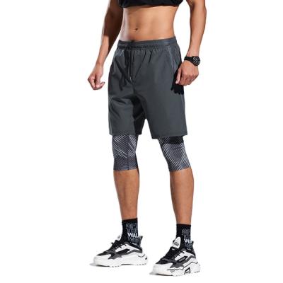 China High quality 2021 anti-wrinkle summer factory double layer mesh basketball track sipply shorts for sale