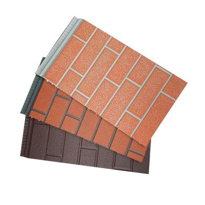 China Contemporary Insulated Fireproof Metal PU Roof Panel Poliuretan Polyurethane Sandwich Panel for sale