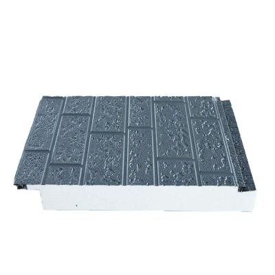 China Contemporary Customized Type Decorative PU Sandwich Panel Exterior Wall Metal Siding Color Insulation Board for sale