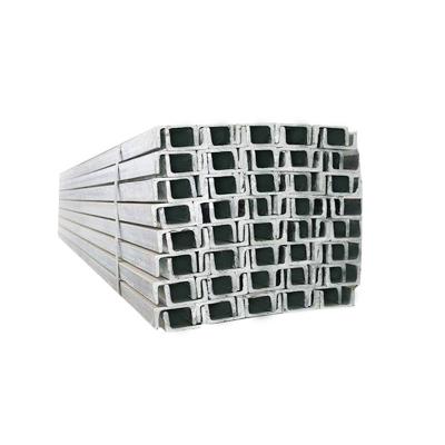 China Cold Formed Section C Shape Profile Channel Fixing Galvanized Steel Structural Steel Strut Slotted Steel U Beam C Purlin for sale