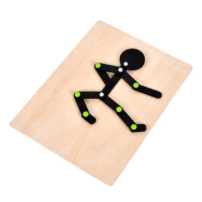 China Wooden Educational Children Educational Toys Sports Figures for sale