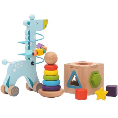 China Wholesale Educational 3 in 1 Educational Baby Wooden Toys for Children W12E137 for sale