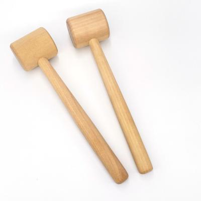 China Wooden Crab Mallet Natural Crab Hammer Seafood Shellfish Crab Lobster Mallets Europe Manufacture for sale