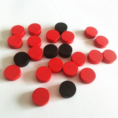 China Game componets customized color and size wooden disc board game components for sale