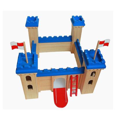 China MODEL TOY Children's House Wooden Castle Building Blocks Model Wooden Toys for sale