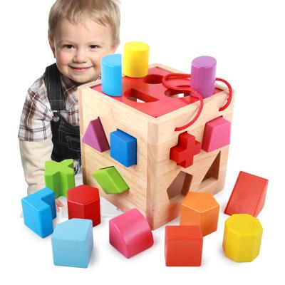 China Building Toy Wholesale intelligence shapes and geometric building blocks toys for preschool kids for sale