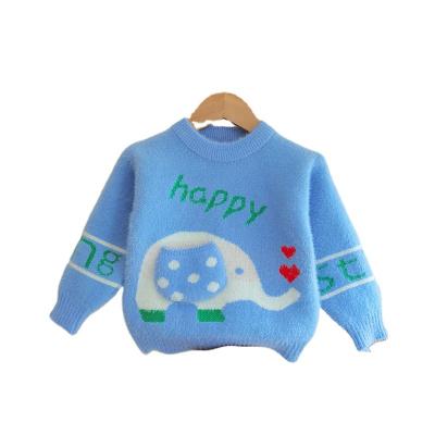 China Sustainable Child Boy's Sweater Baby Winter Clothes Kids Cute Knitted  pullover Sweaters Children Clothing elephant designing for sale