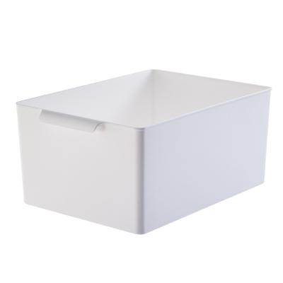 China Sustainable Plastic Storage Container Desk  Box Set Home Daily Use White Blank Organizer Fit For Multiple Situation Use Family Organizer Hel for sale