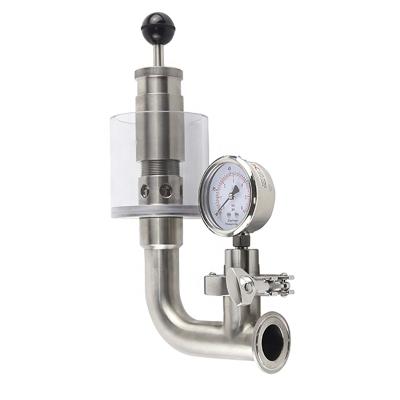 China General stainless steel beer brew DN32 brewery triclamp tri clamp spunding valve for sale