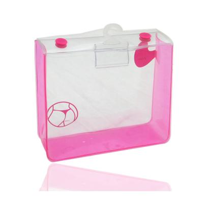 China Durable Women Bulk Makeup Pouch PVC Transparent Neon Waterproof Travel Toiletry Bags Plastic Clear Cosmetic Bag for sale