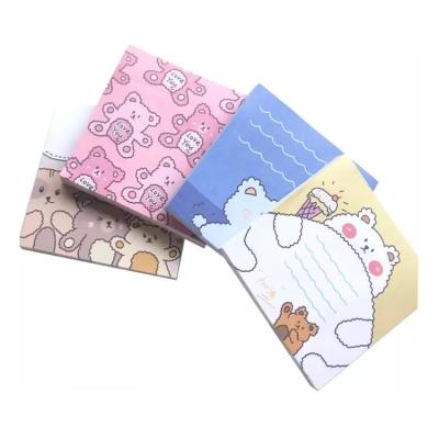 China Kids Education Kawaii Stationery Memo Pads Daily Custom Design Sticky Memo Pad Sticky Notes Groceries List Notepad for sale