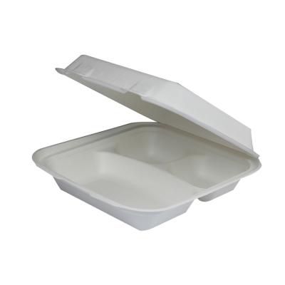 China Hot Selling High Quality Disposable Take Out Bowl Sugar Cane Bagasse Food Box for sale