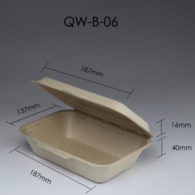 China Disposable Eco Food Containers Tableware Disposable Biodegradable Sugarcane Bagasse Paper Food Bowl for sale