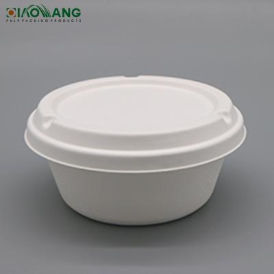 China Modern Compostable Disposable Food Containers Bagasse Pulp Raw Material Food Bowl for sale