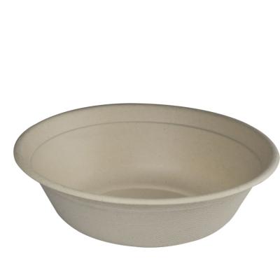 China Disposable Disposable Food Tableware Bowl Salad Soup Pulp Molded Compostable Bowl for sale