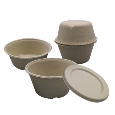 China Compostable Drinks Cup Cutlery Set 2oz Bagasse Sauce Cups Disposable Seal for sale