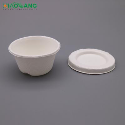 China Modern Custom Wholesale 20z Bagasse Sauce Party Biodegradable Reusable Cups With Lid for sale