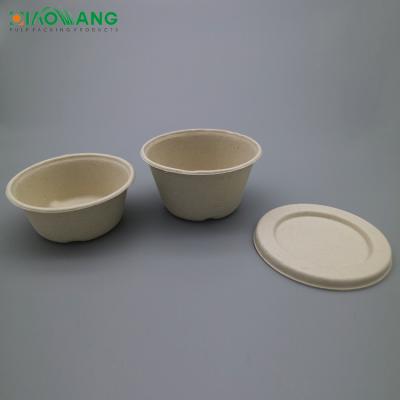 China 2021 Newly Mini Modern Biodegradable Bagasse Food Grade Sauce Party Cup Compostable Bentos With Lids for sale