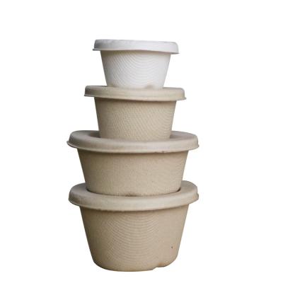 China Wholesale High Quality Manufacturer 1-8.5 Ounce Coffee Sauce Juice Cup Small Sugarcane Bagasse Cup Beverage Mug for sale