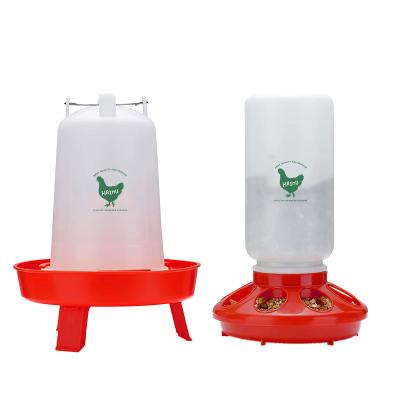 China Easily Assembled Portable Chicken Farm Equipment Poultry Feeder and Baby Chick Waterer Feeder Drinker Set for Poultry Farms for sale