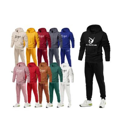 China 2022 Breathable Gym Sweatpants Jogging Wholesale Men Sweatsuit Sportswear Suit Custom Unisex 2 Piece Jogger Hoodies Set for sale