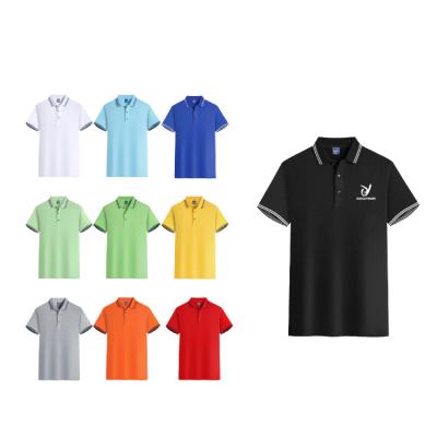 China Breathable Plain High Quality Round White Black Golf Neck Supplier Sublimate Cotton Polo Custom Logo T-Shirt For Men for sale