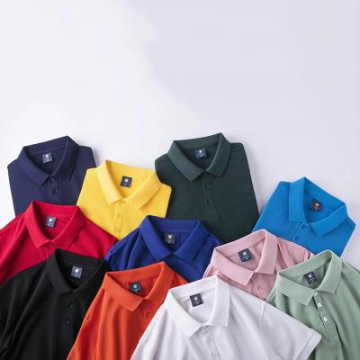 China 2022 New Breathable Men Short Sleeved Slim Fit Custom Top Summer Logo T-shirt Solid Color Collar Polo Shirt for sale