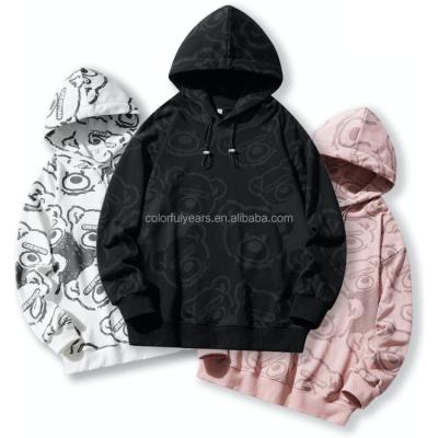 China Breathable Hiphop All Match Printing Mens Casual Tracksuit Blank Hoodies Set 2022 And Sweatpants for sale