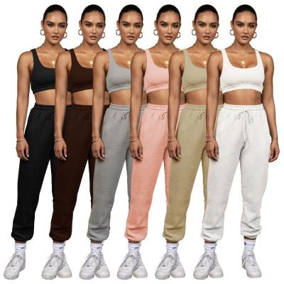 China Anti-pilling Vintage Tracksuit Gear 2 Piece Jogger Pants Two Track Fitness Summer Hot Sale Sweatsuit Sport Suit Shorts Set For Woman for sale