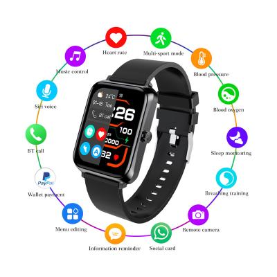 China 2022 New Arrival Touch Screen Smart Watch Online Men Phone Call Phone Function Blood Pressure Monitor Smart Watch sp02 for sale