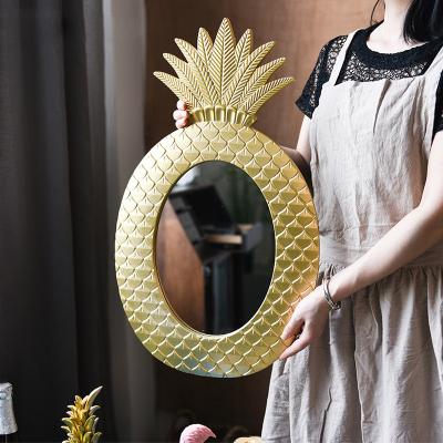 China Large Bathroom Decorative / Wall / Decorative Wooden Wall Mounted Wooden Makeup Mirror for sale