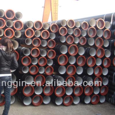 China Drinking Water System Sewer Oil System Ductile Iron Pipe EN545/ISO2531 Class K9 Class C With Customized Mortar Lining Cement for sale