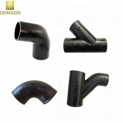 China Drainage Water China ASTM A888 Hubless Cast Iron Fittings Factory Manufacturer Gray Size 1.5