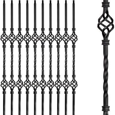 China Easily Assembled Ornamental Forged Wrought Iron Railing for sale