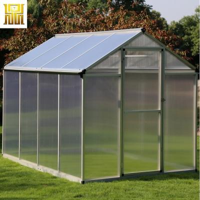 China Easily Assembled Factory Direct Outdoor Agricultural Aluminum Garden Greenhouse for sale