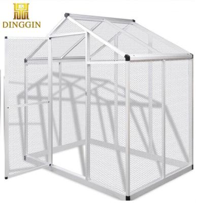 China Viable Chinese Outdoor Aluminum Bird Cage Large Parrot Parrot Walking In Heavy Duty Mesh Game Bird Theft Protection Pet Supplies for sale