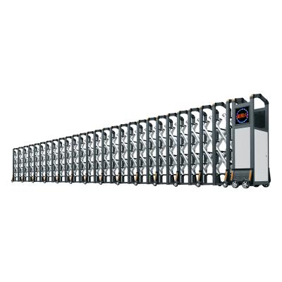 China Security Industrial Retractable Remote Control Electric Access Control Automatic Retractable Gate Sliding Gate Gate for sale