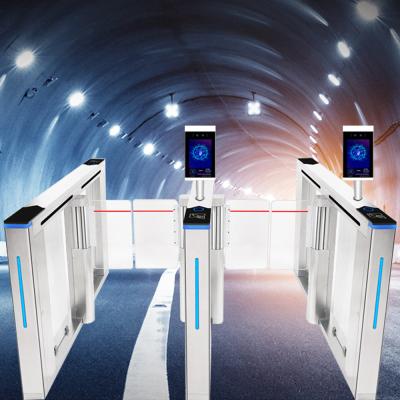 China Pedestrian Swing Speed ​​Gate Turnstile Barrier Automatic Turnstile Access Control System Gate AKT328 for sale