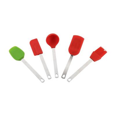 China Sustainable Heat Resistant Food Grade Silicone Kitchen Utensils Cooking Tool Kit for sale