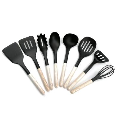 China Sustainable High Quality Nylon Cookware Kitchen Utensils Set With Spatula Food Grade for sale