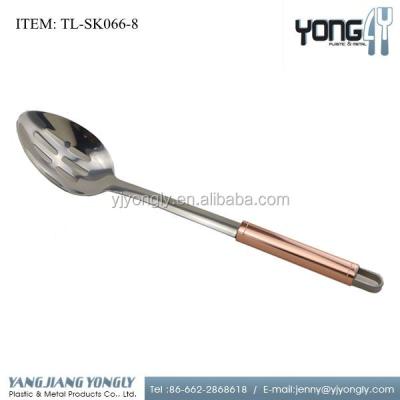 China Yongly Sustainable Stainless Steel Kitchen Slotted Spoon Basting Spoon Kitchen Tools for sale