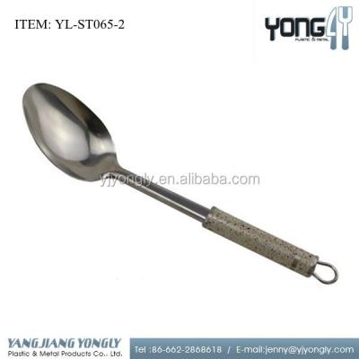 China Sustainable Mixing Spoons For Cooking Stainless Steel Kitchen Tools Serving Scoop for sale