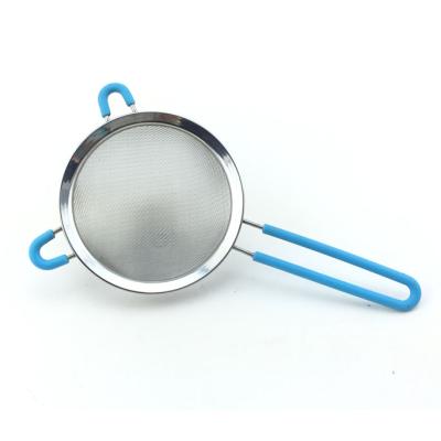 China Sustainable Style And Modern Design Cute Fashionable Stainless Steel Shaped Wire Frying Colander for sale