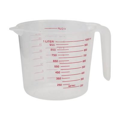 China Good Quality Viable Cheap Custom Logo 1000ML 500ML 250ML PP Measuring Cup for sale