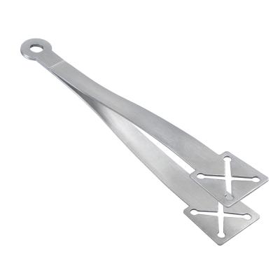 China Durable BBQ Stainless Steel Metal Tongs Set Food Salad Bread Servin Ice Tongs for sale