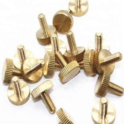 China Stainless Steel M3 M4 M5 M6 M8 M10 Flat Head Thumb Knurled Machine Screw for sale