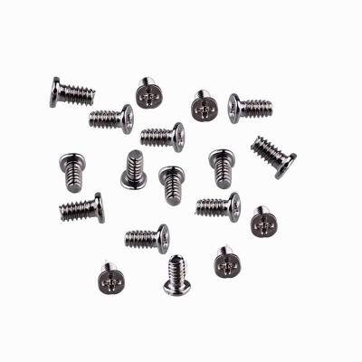 China Pan Carbon Steel Computer Notebook Laptop Screws Micro M1 M1.2 Mini Countersunk Flat Head Phillips Machine Screw for sale