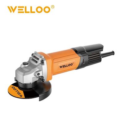 China Large Structural Grinding For Cleaning Or WELLOO 100mm Hand 760W Mini Bevelling Angle Grinder For Cutting Grinding Polishing AGD63100 for sale